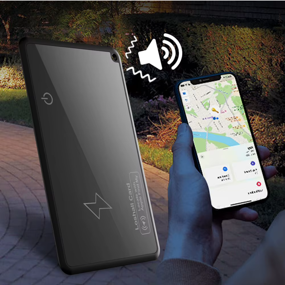 Smart Wallet Tracker – Ultradünne GPS-Karte mit kabellosem Laden & Apple „Wo ist?“ Kompatibilität