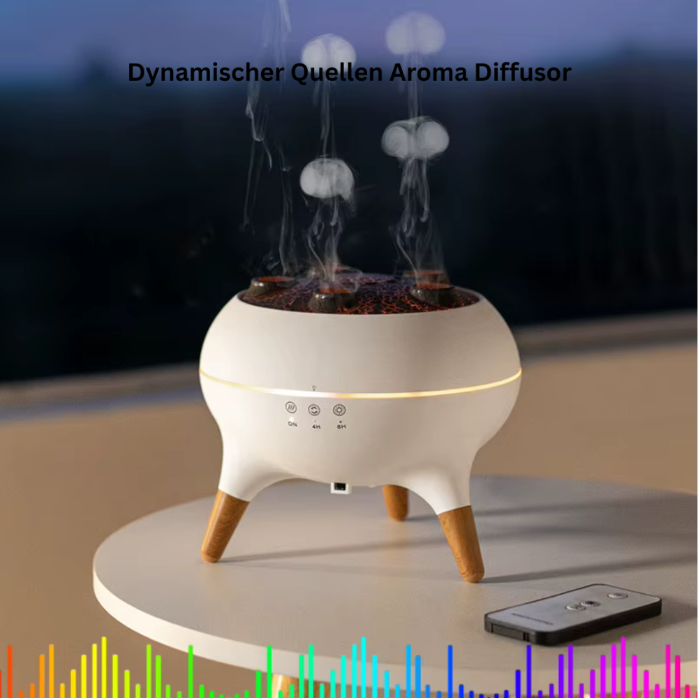 Quallen-Diffusor mit LED & Fernbedienung