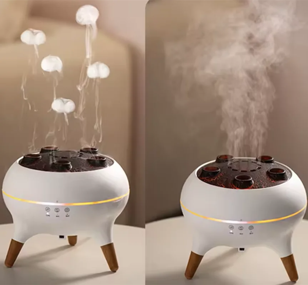 Quallen-Diffusor mit LED & Fernbedienung